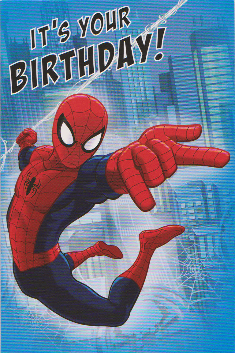 Spiderman Birthday Card
 Birthday Card Spiderman Card Design Template