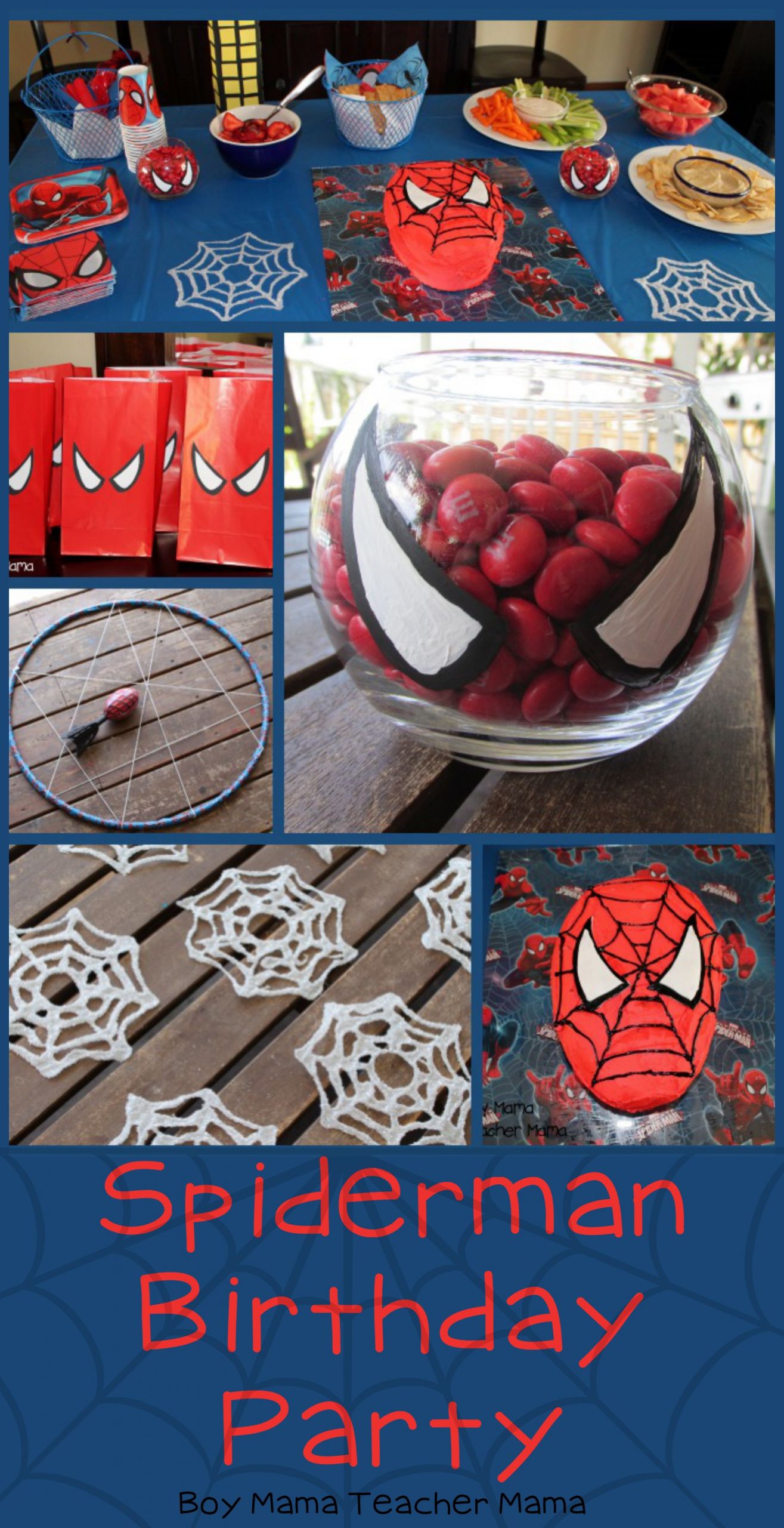 Spiderman Ideas For Birthday Party
 Boy Mama Spiderman Birthday Party Boy Mama Teacher Mama