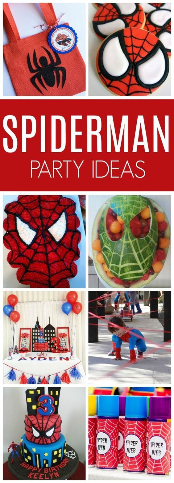 Spiderman Ideas For Birthday Party
 21 Spiderman Birthday Party Ideas Pretty My Party