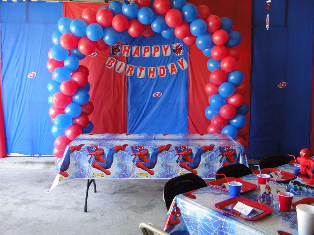 Spiderman Ideas For Birthday Party
 Spiderman Birthday Party Ideas 1 of 7