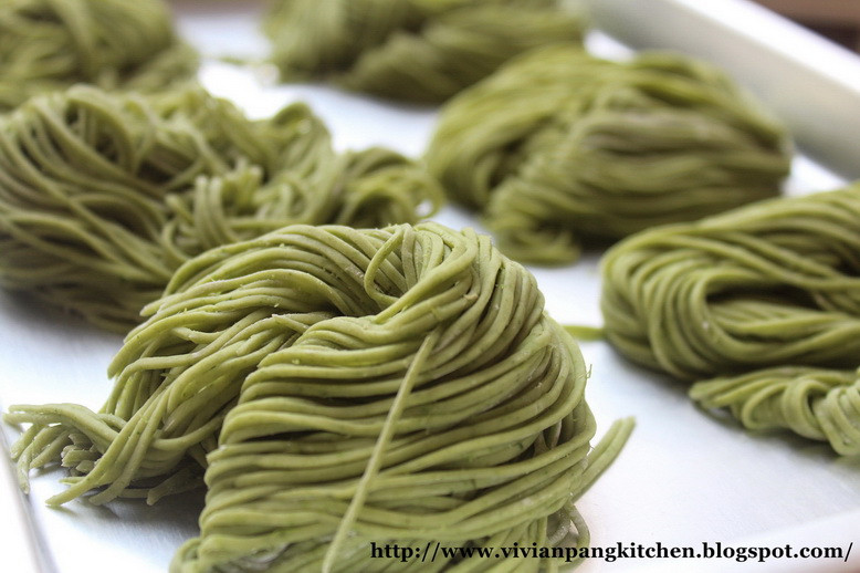 Spinach Noodles Recipe
 Vivian Pang Kitchen Homemade Spinach Noodles