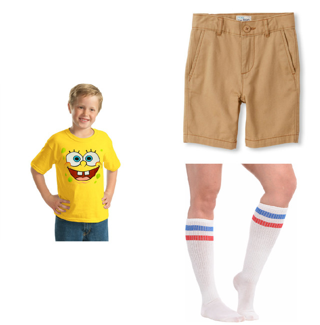 Spongebob DIY Costume
 7 Spongebob Halloween Costumes For Kids Who Wish They