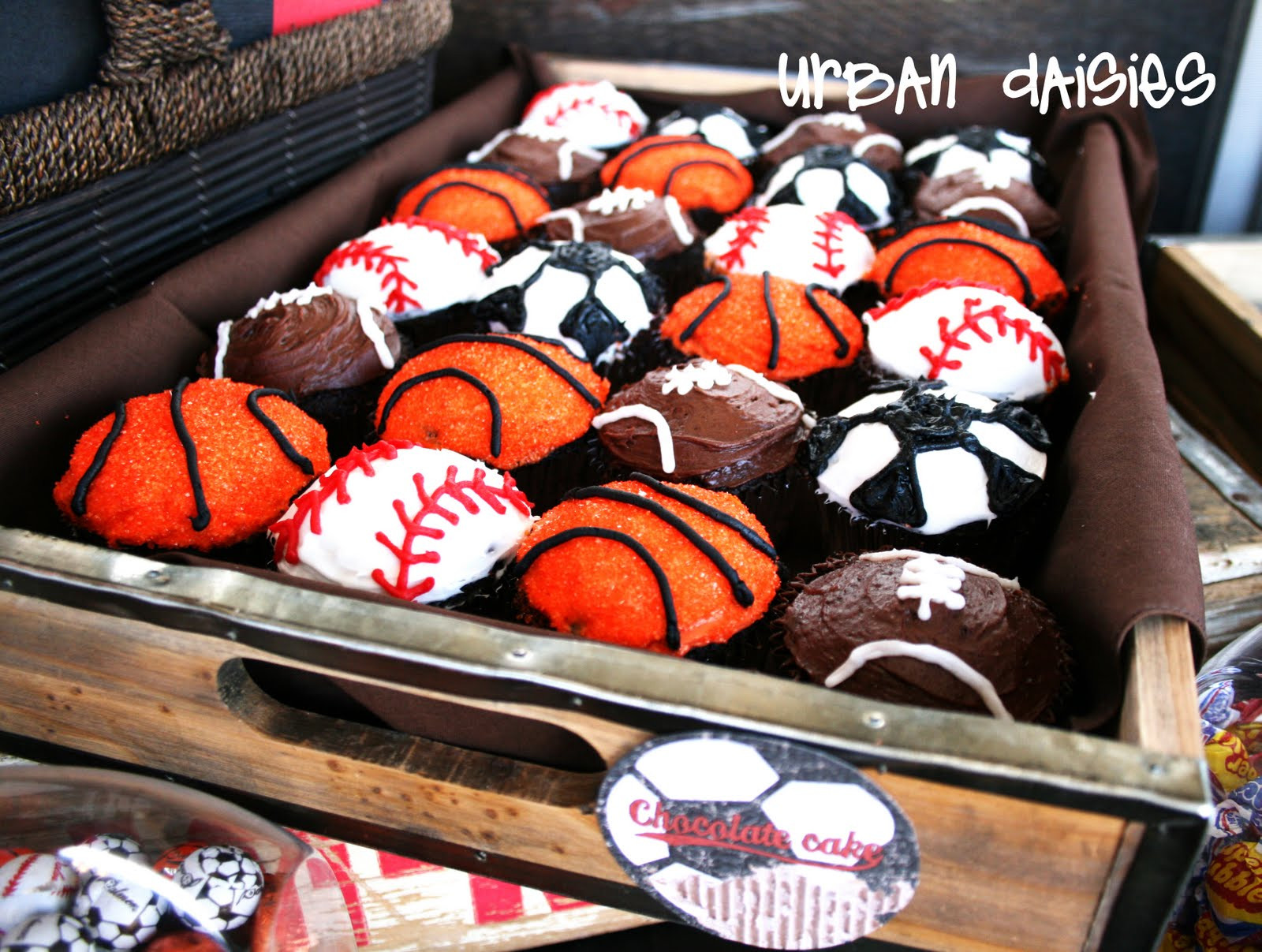 Sports Birthday Decorations
 Urban Daisies Sports Birthday Party