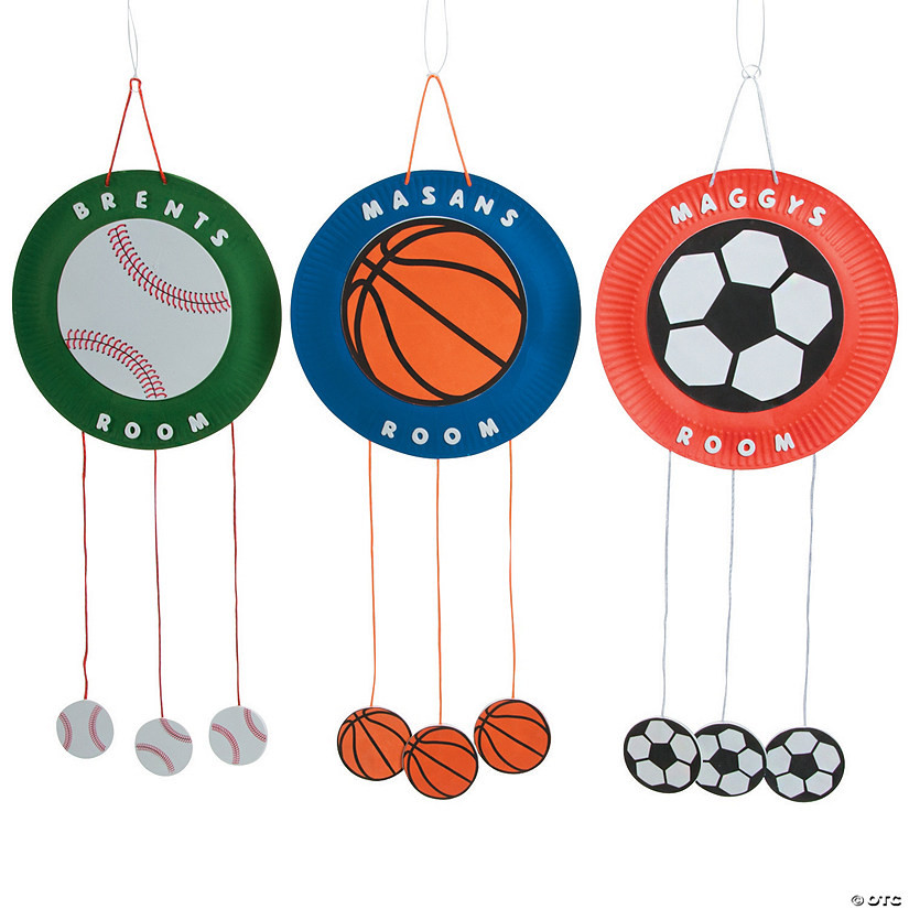 Sports Craft For Toddlers
 Paper Plate Sports Door Sign Craft Kit Discontinued