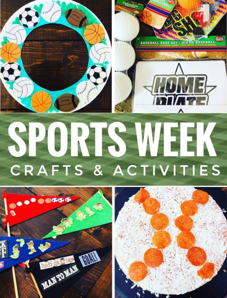 Sports Craft For Toddlers
 Sports Week Crafts and Activities Glitter A Dime