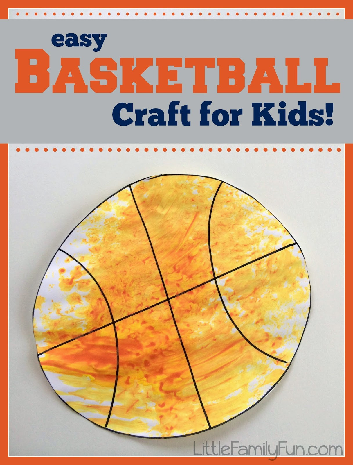 Sports Craft For Toddlers
 Basketball Craft for Kids