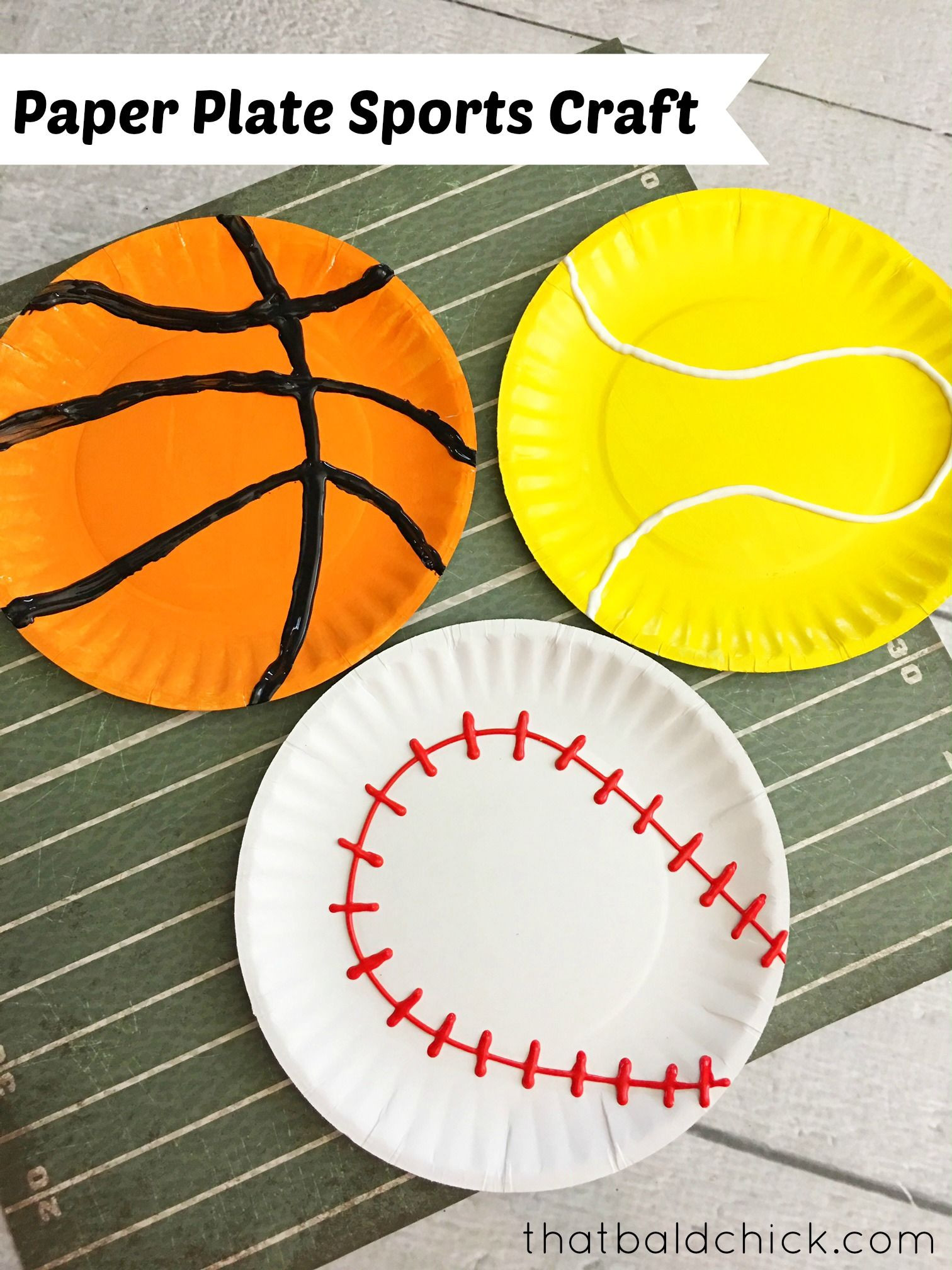 Sports Craft For Toddlers
 Paper Plate Sports Craft