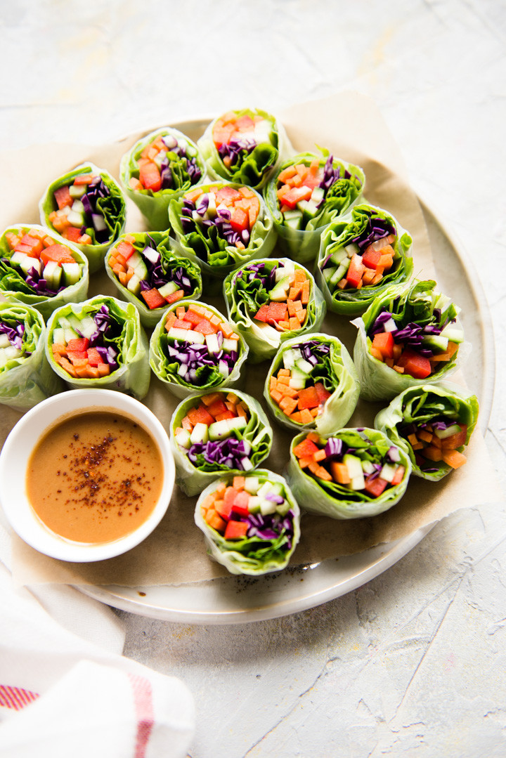 Spring Vegan Recipes
 Fresh Vegan Ve able Spring Rolls Recipe