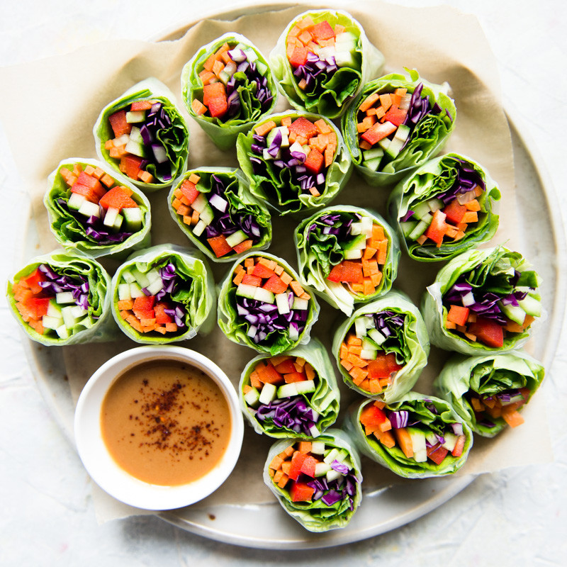 Spring Vegan Recipes
 Fresh Vegan Ve able Spring Rolls Recipe