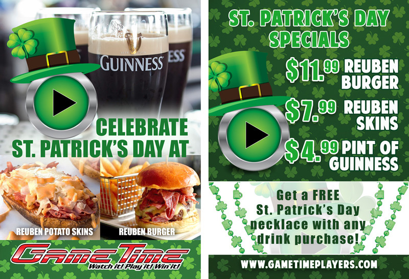 St Patrick Day Food Specials
 St Patrick’s Day Specials