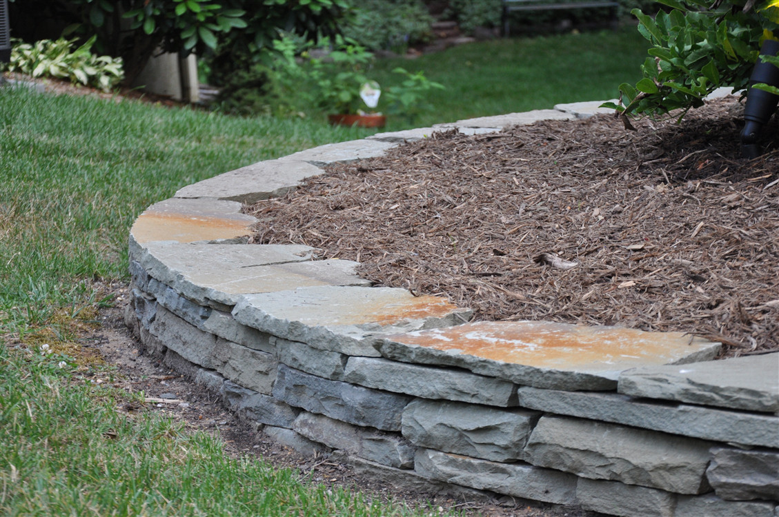 Stacked Stone Landscape Edging
 Options for all types of Landscape Bed edging