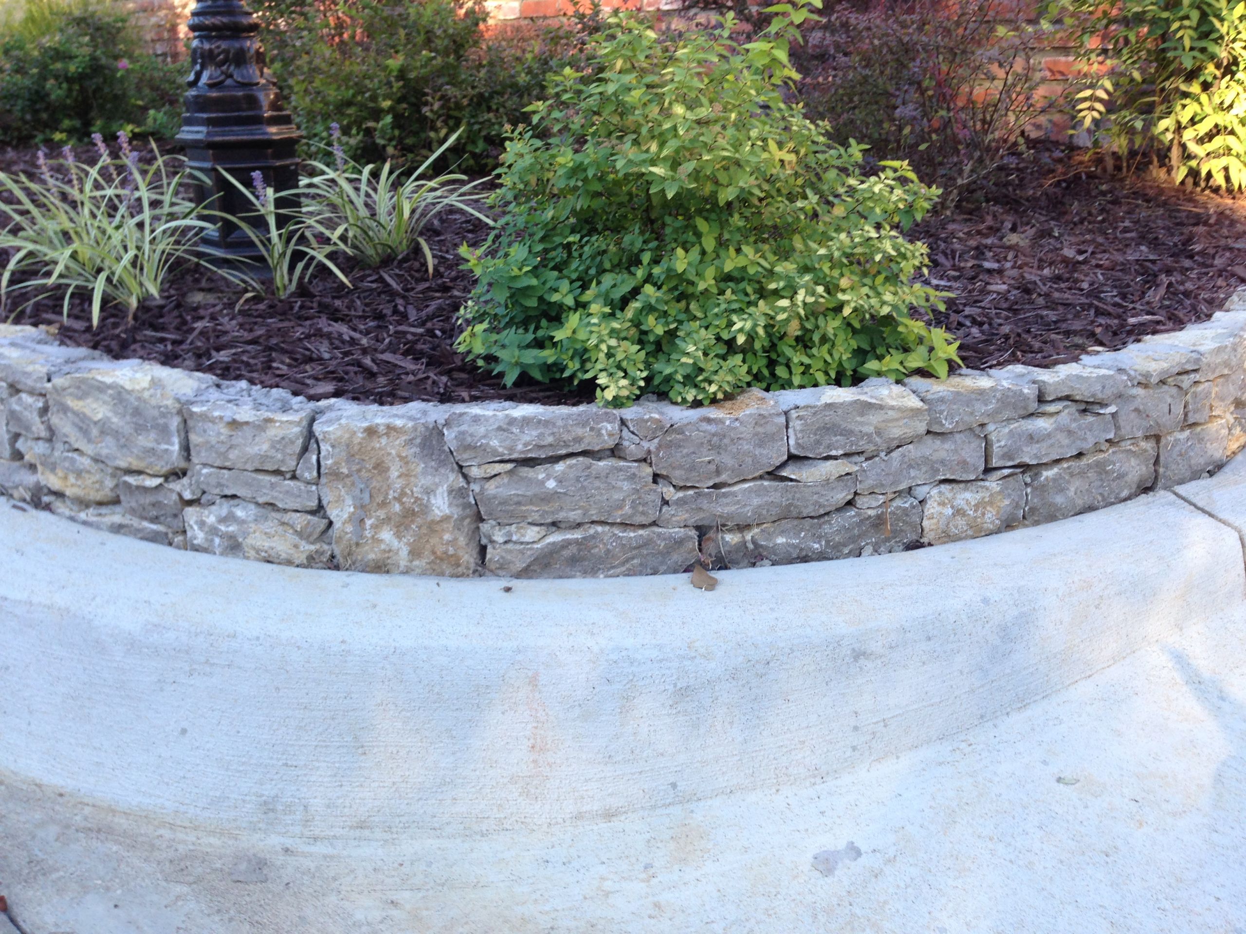 Stacked Stone Landscape Edging
 Edging for Beds