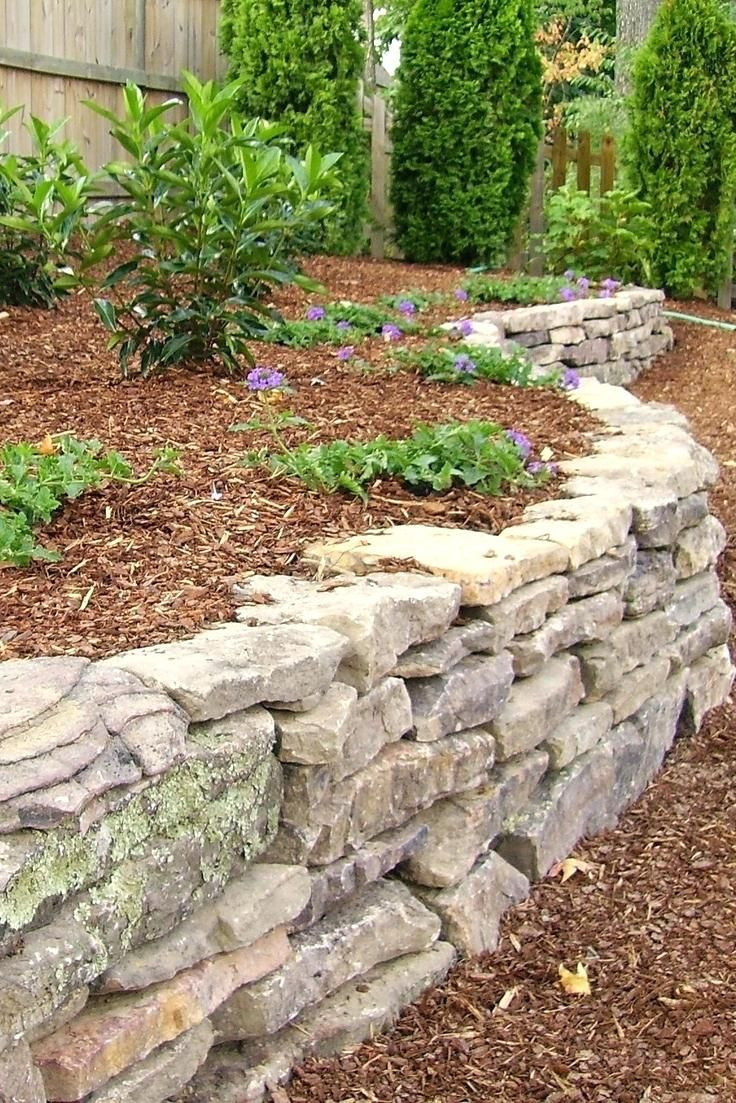 Stacked Stone Landscape Edging
 Dry Stacked Stonestones For Garden Borders Edging Stones