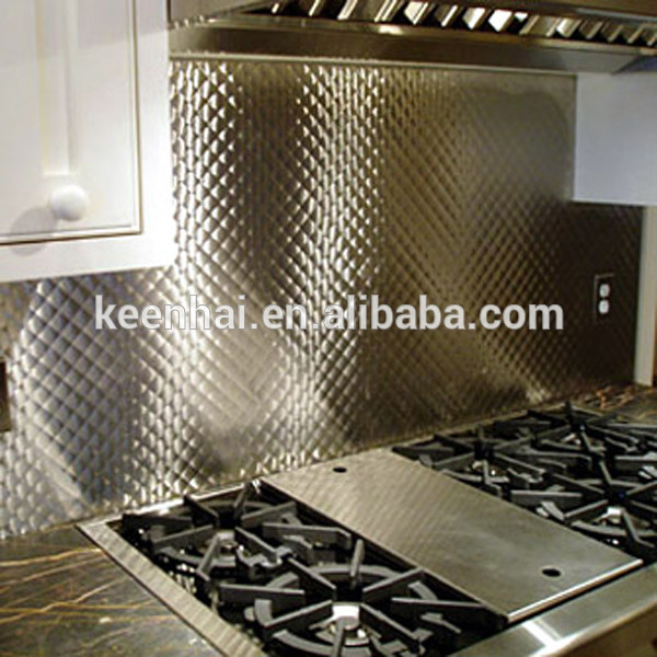 Stainless Steel Kitchen Wall Panels
 304 4x8 Decorative Stainless Steel Fireproof Kitchen Wall