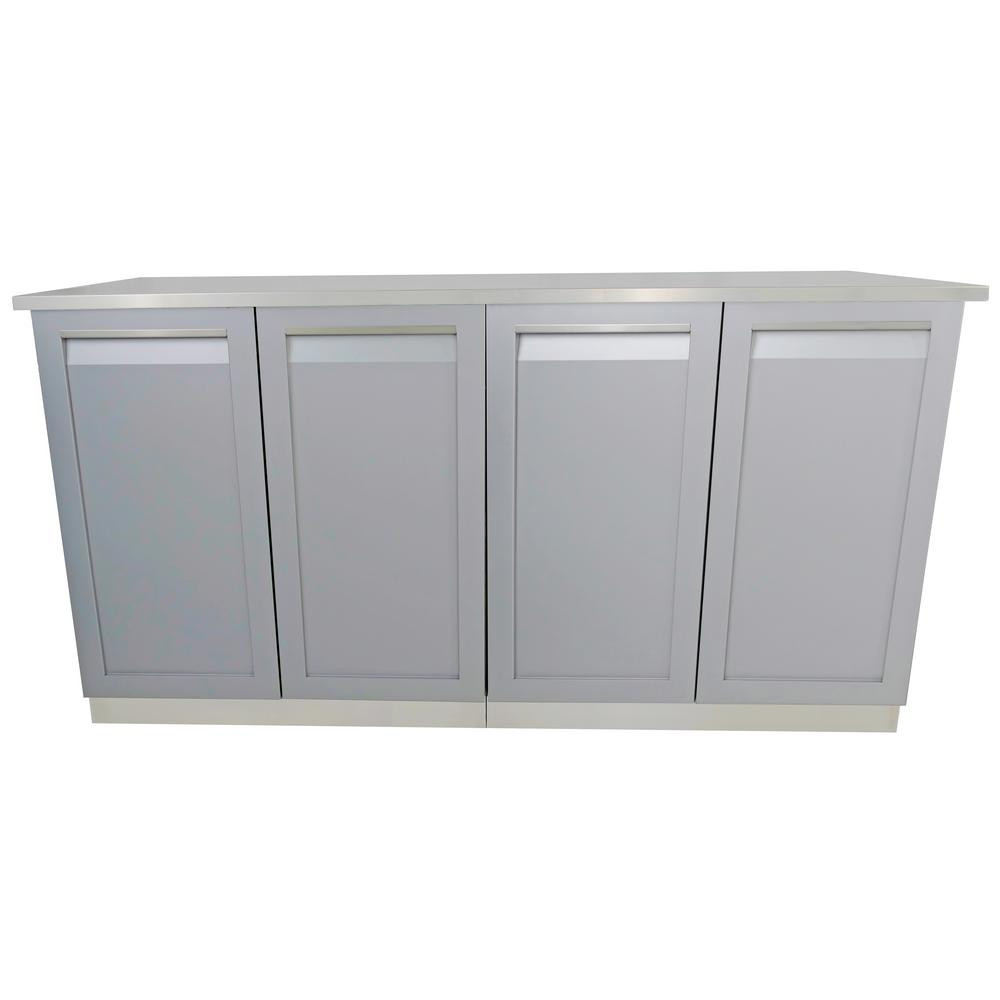 Stainless Steel Outdoor Kitchen Doors
 4 Life Outdoor 3 Piece 66 in x 36 in x 24 in Stainless