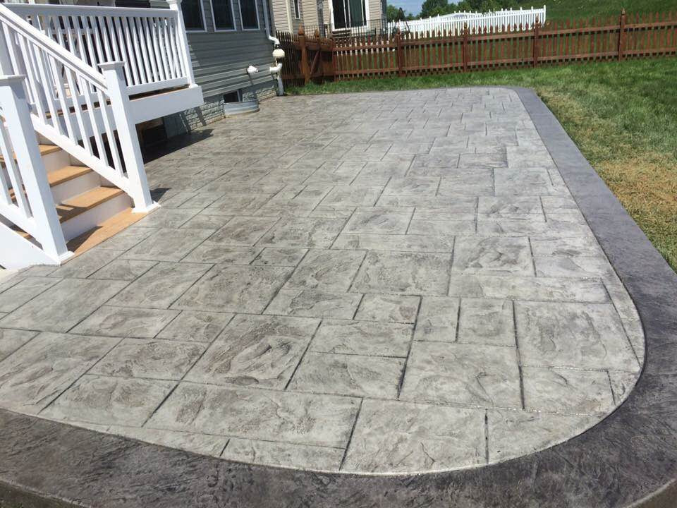 Stamped Concrete Backyard
 How to Frame a Stamped Concrete Patio