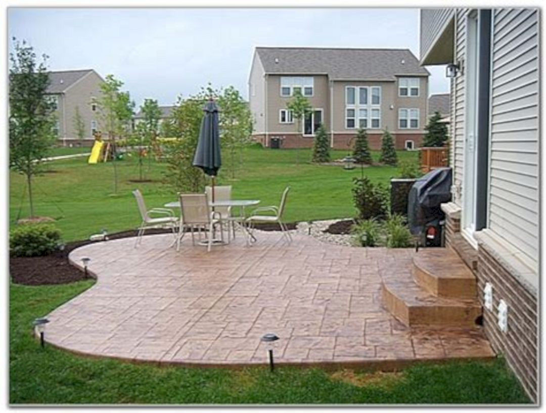 Stamped Concrete Backyard
 Impressive 25 Stamped Concrete Patio For Inspiration For