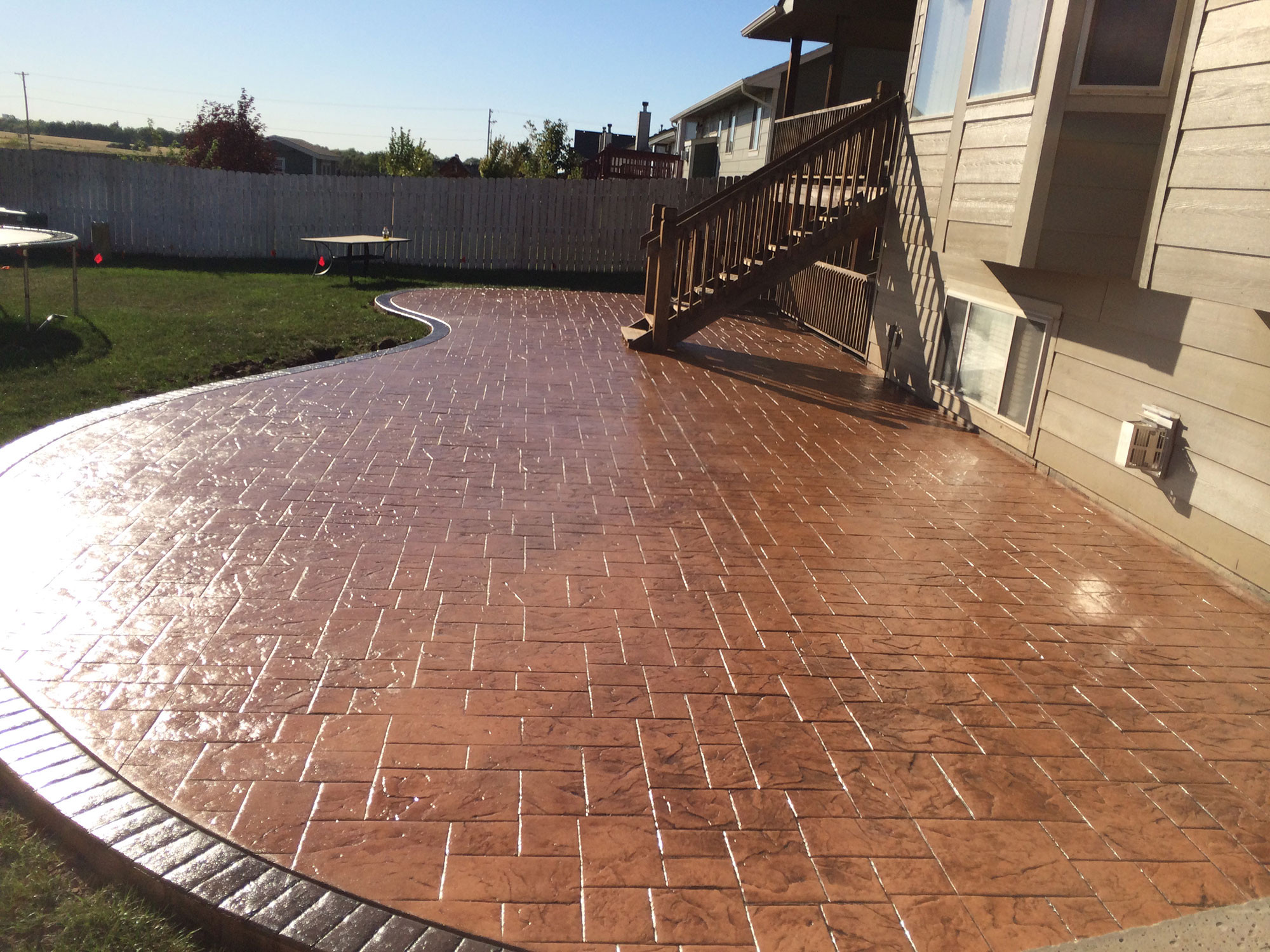 Stamped Concrete Backyard
 Stamped Concrete Decorative Concrete