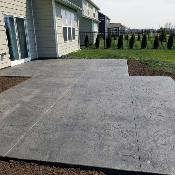 Stamped Concrete Backyard
 Top 50 Best Stamped Concrete Patio Ideas Outdoor Space