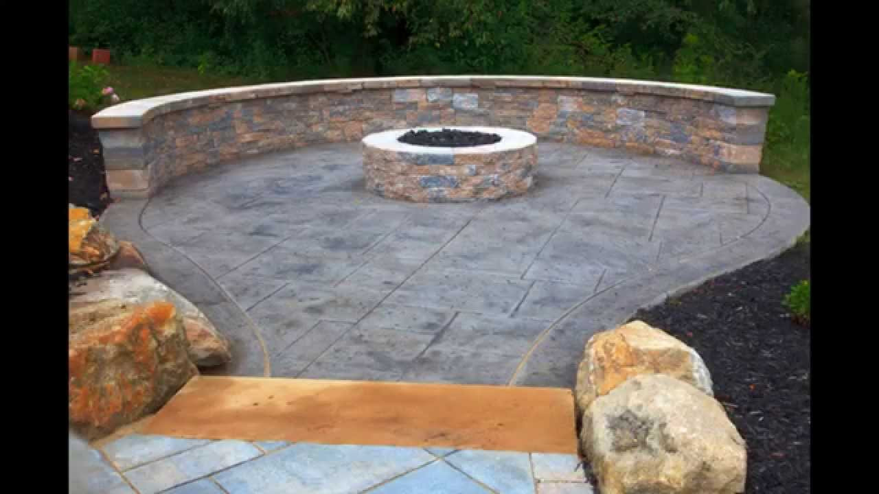 Stamped Concrete Backyard
 Creative Stamped concrete patio design