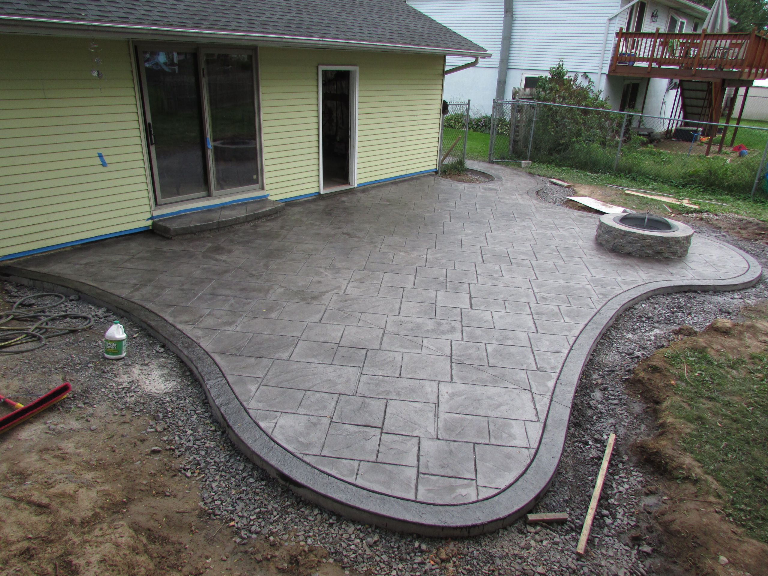 Stamped Concrete Backyard
 Stamped Concrete Patio Installation Do’s and Don’ts