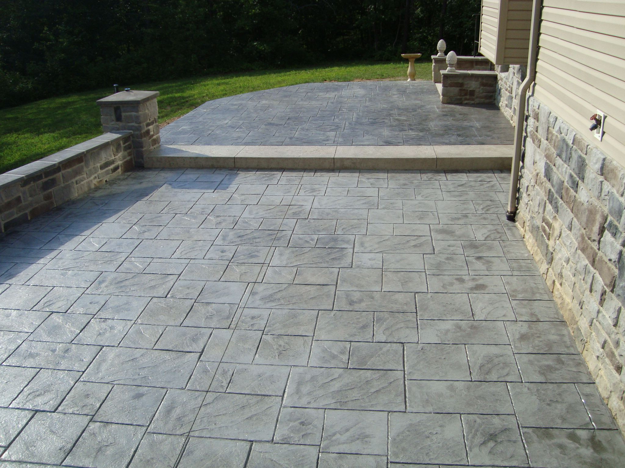 Stamped Concrete Backyard
 Stamped Concrete Patio Installation Do’s and Don’ts