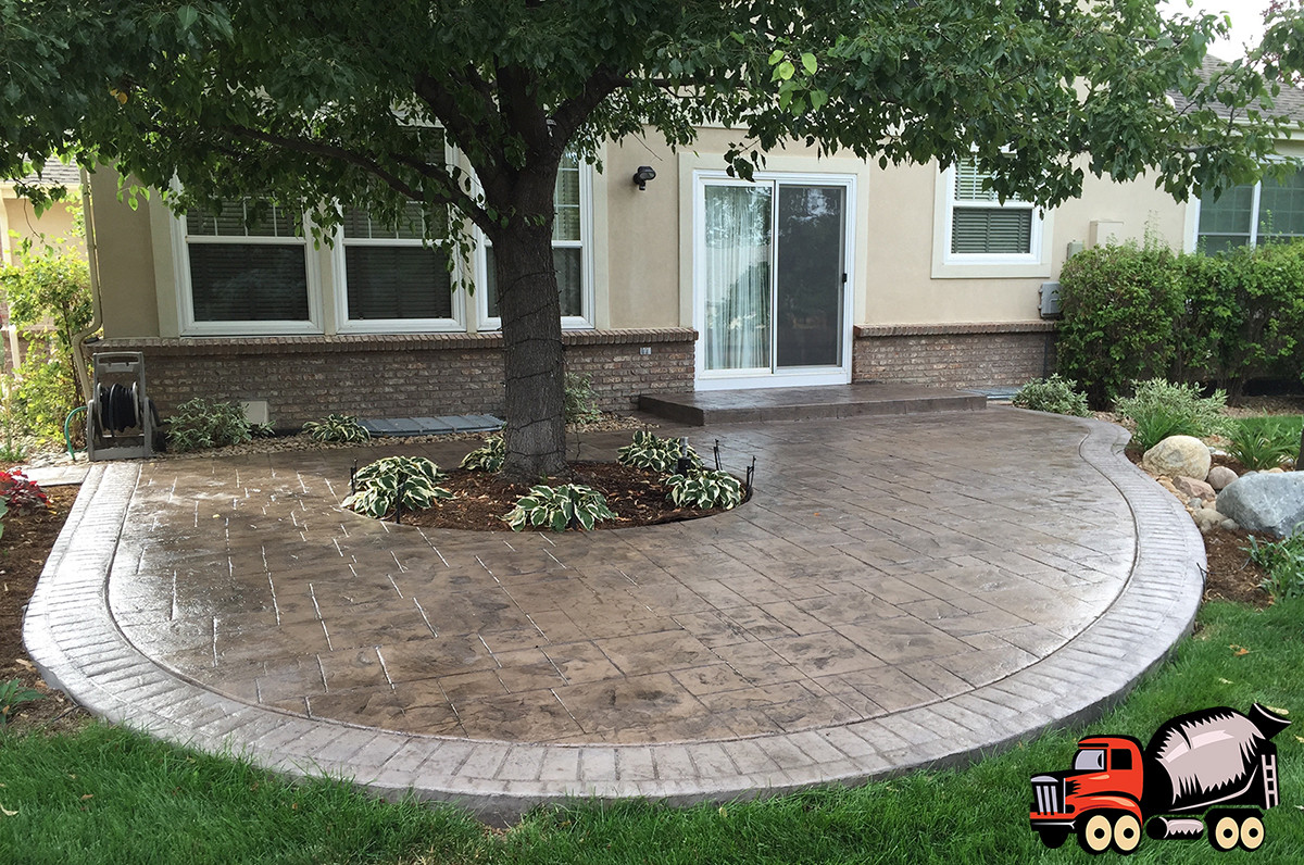 Stamped Concrete Backyard
 Denver Stamped Concrete Services Patios & Driveways