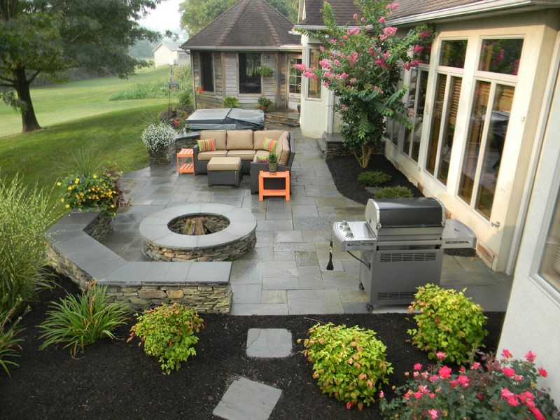 Stamped Concrete Backyard
 Patio Paver VS Stamped Concrete Which is Best