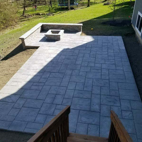 Stamped Concrete Backyard
 Top 50 Best Stamped Concrete Patio Ideas Outdoor Space