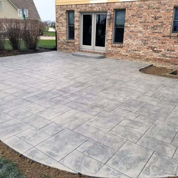 Stamped Concrete Backyard
 Top 50 Best Stamped Concrete Patio Ideas Outdoor Space