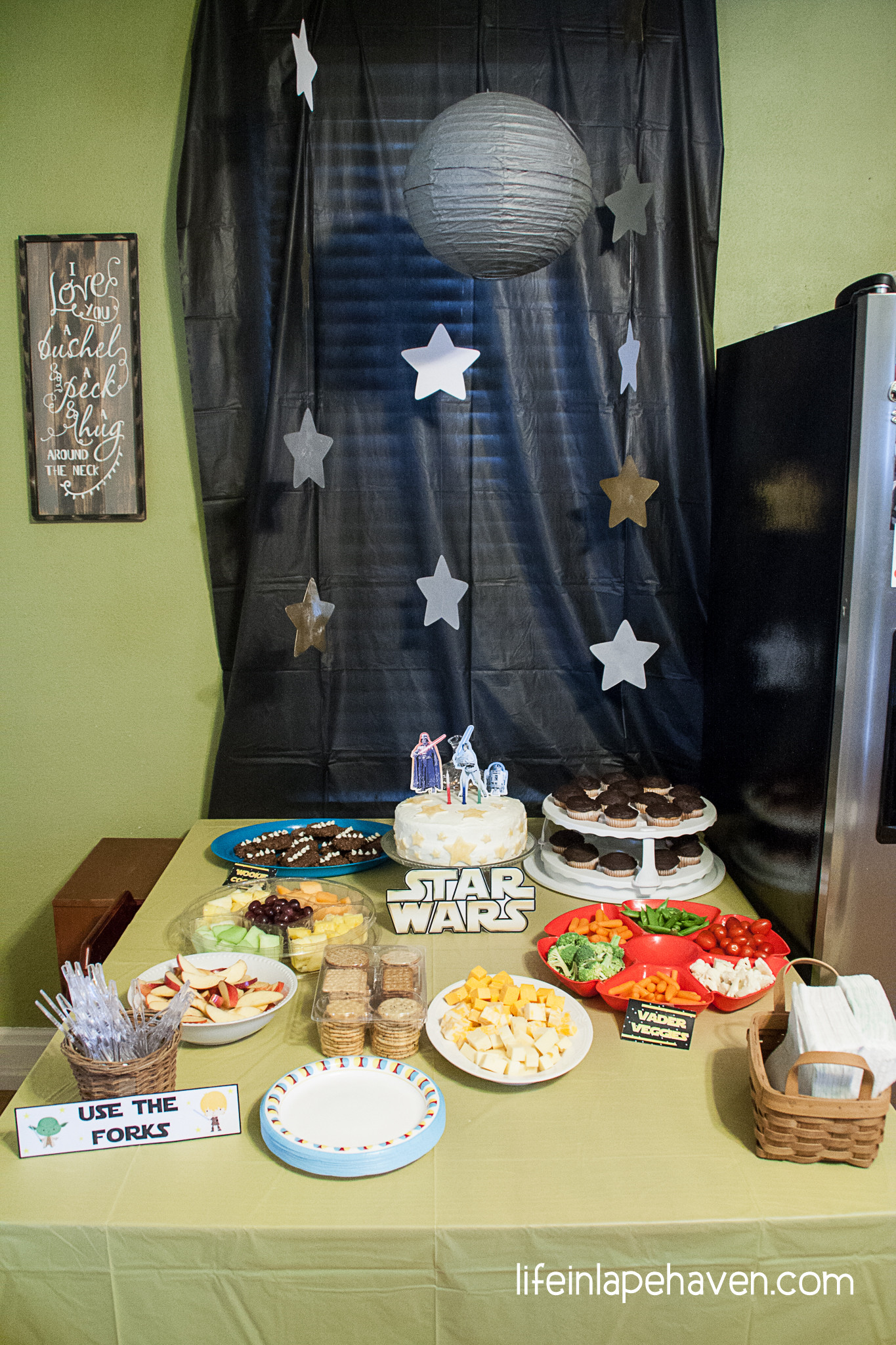 Star Wars Birthday Decorations
 Josiah s Star Wars Birthday Party Life in Lape Haven