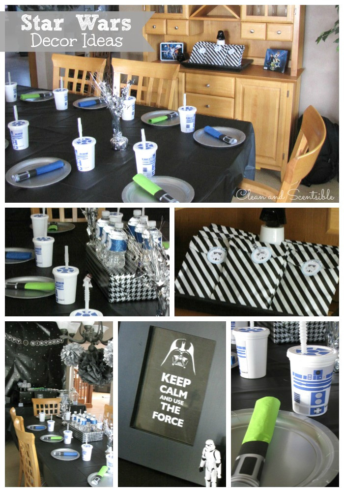 Star Wars Birthday Decorations
 Star Wars Party Ideas Clean and Scentsible