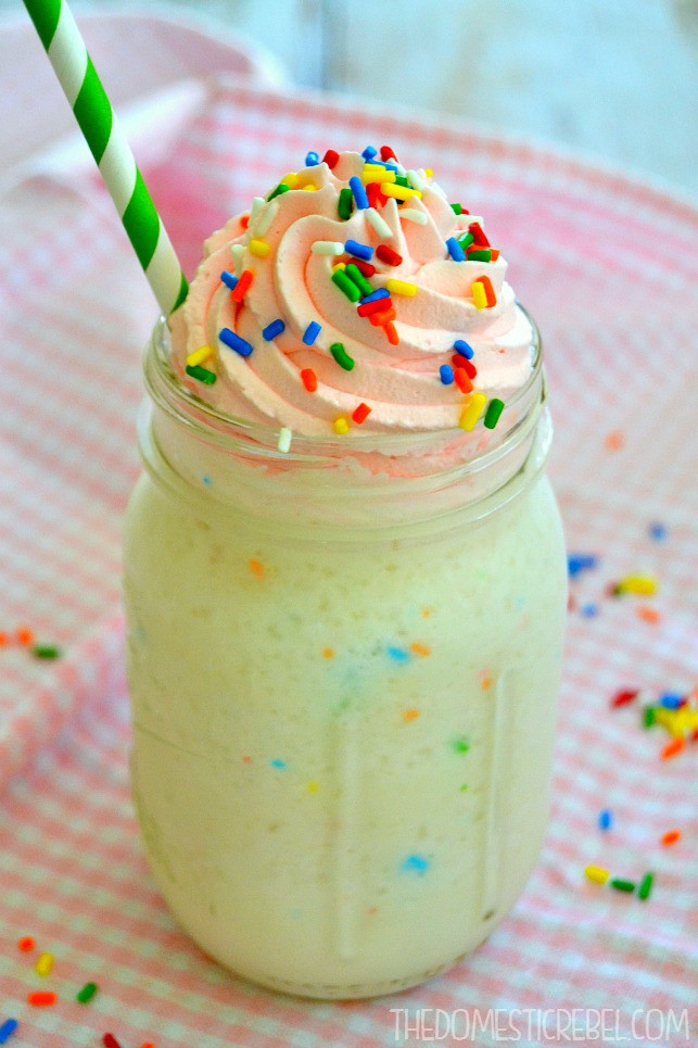 Starbucks Birthday Cake Frappuccino
 Copycat Birthday Cake Frappuccino