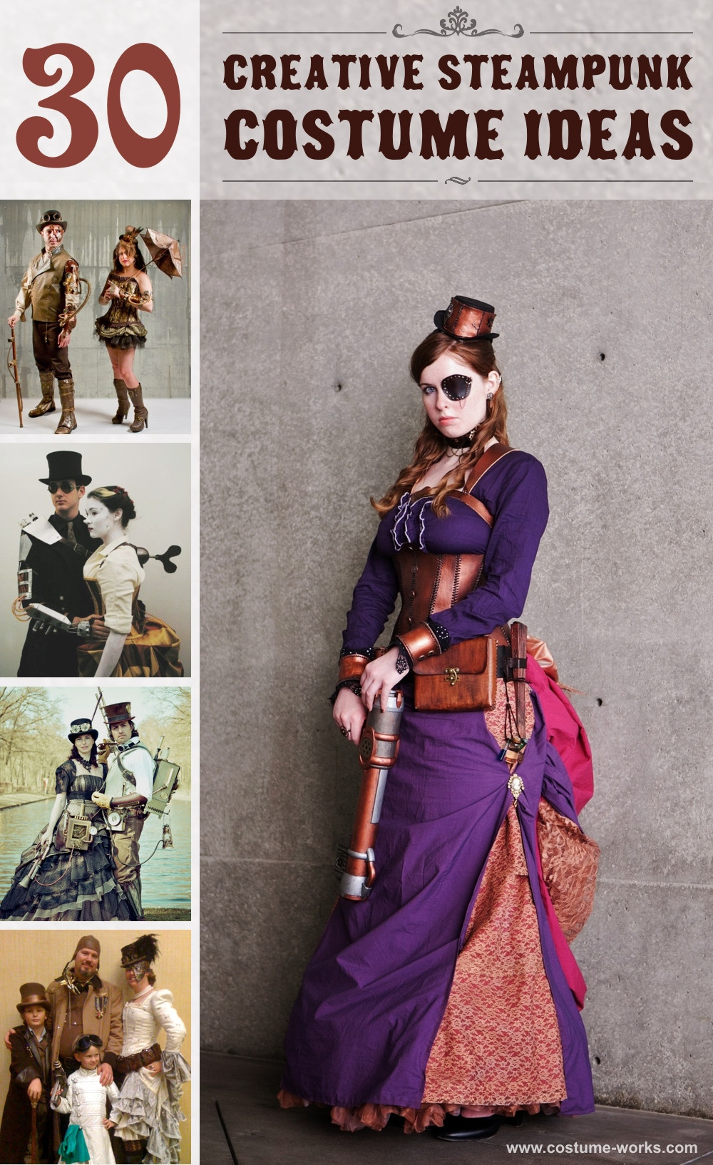 Steampunk Halloween Costume DIY
 30 Creative Steampunk Costume Ideas