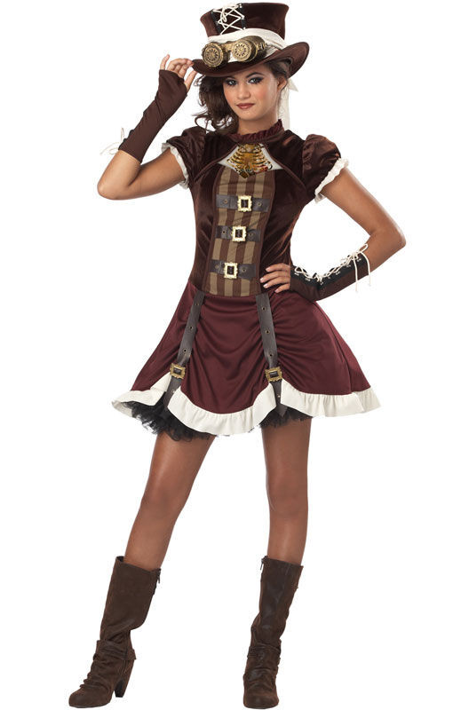 Steampunk Halloween Costume DIY
 Rock Star Steampunk Girl Tween Halloween Costume