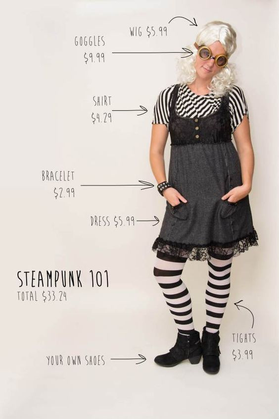 Steampunk Halloween Costume DIY
 steampunk 101 DIY Halloween costumes from Goodwill