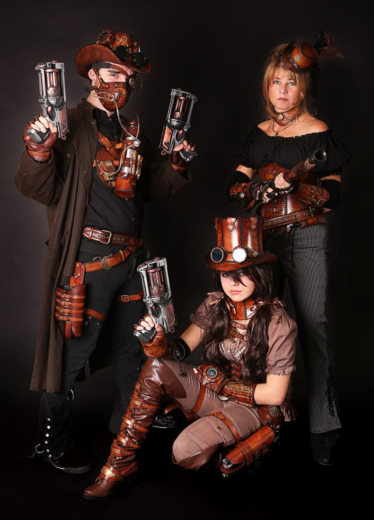 Steampunk Halloween Costume DIY
 steampunk familly by Lagueuse on deviantART