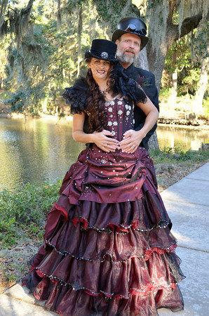 Steampunk Wedding Gown
 Steampunk Wedding Dress Bridal Gown Available in other colors