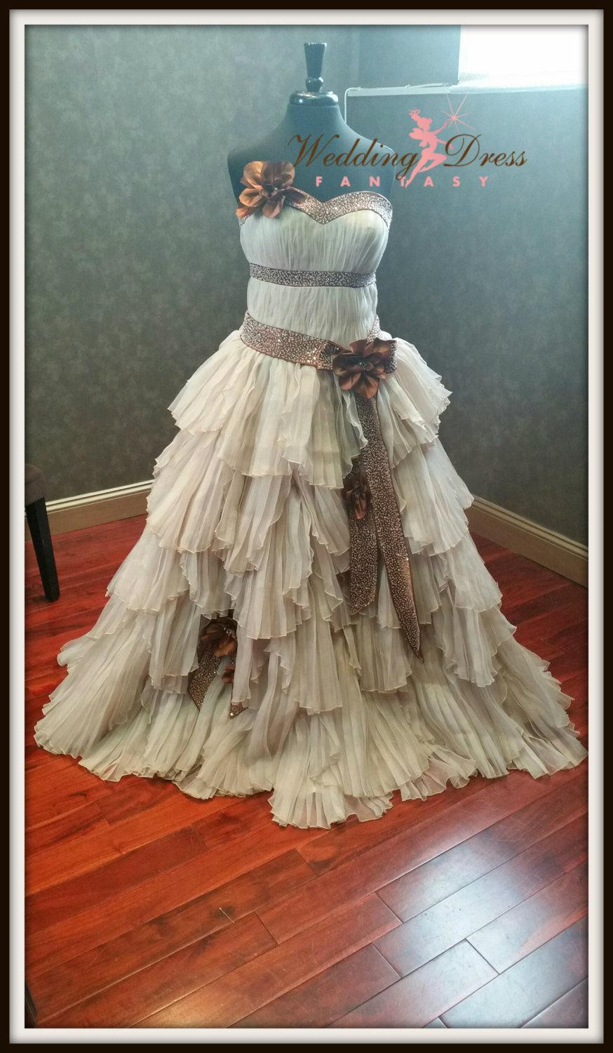 Steampunk Wedding Gown
 Steampunk Wedding Dress Custom Made Rustic Bridal Gown