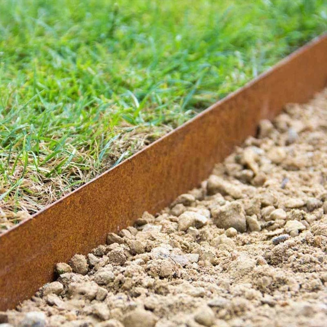 Steel Landscape Edging
 Multi Edge Metal Garden Lawn Edging 175mm x 1mtr Corten