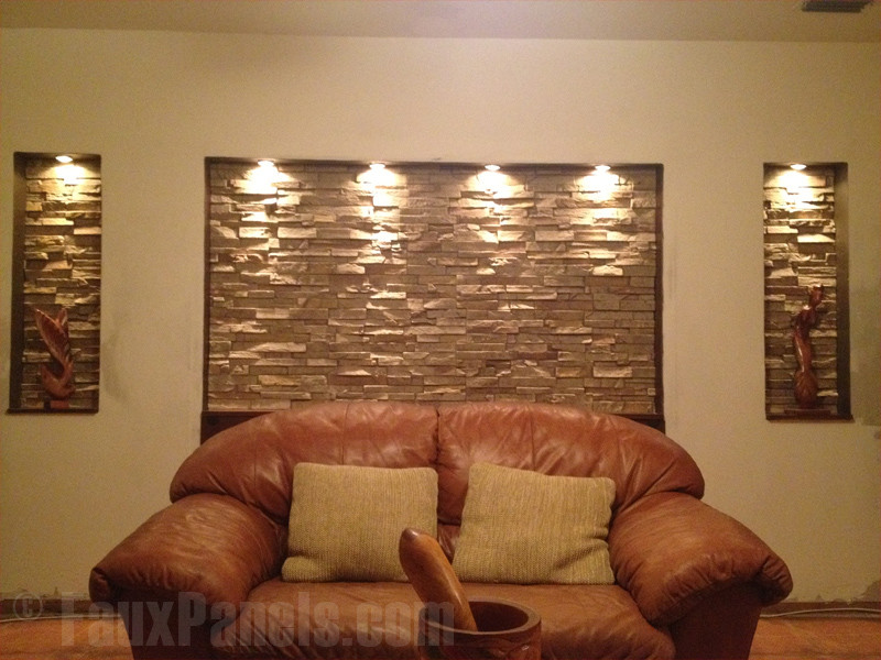 Stone Accent Wall Living Room
 Textured Wall Panels Decor Tips