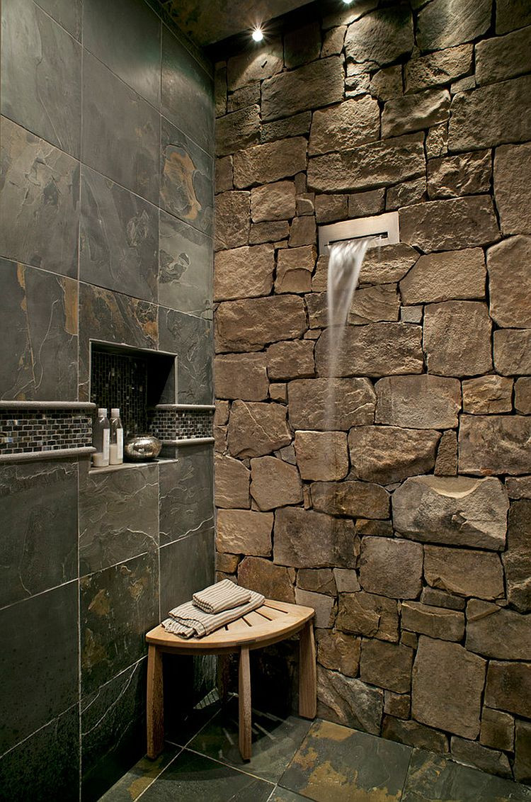 Stone Bathroom Showers
 30 Exquisite and Inspired Bathrooms with Stone Walls