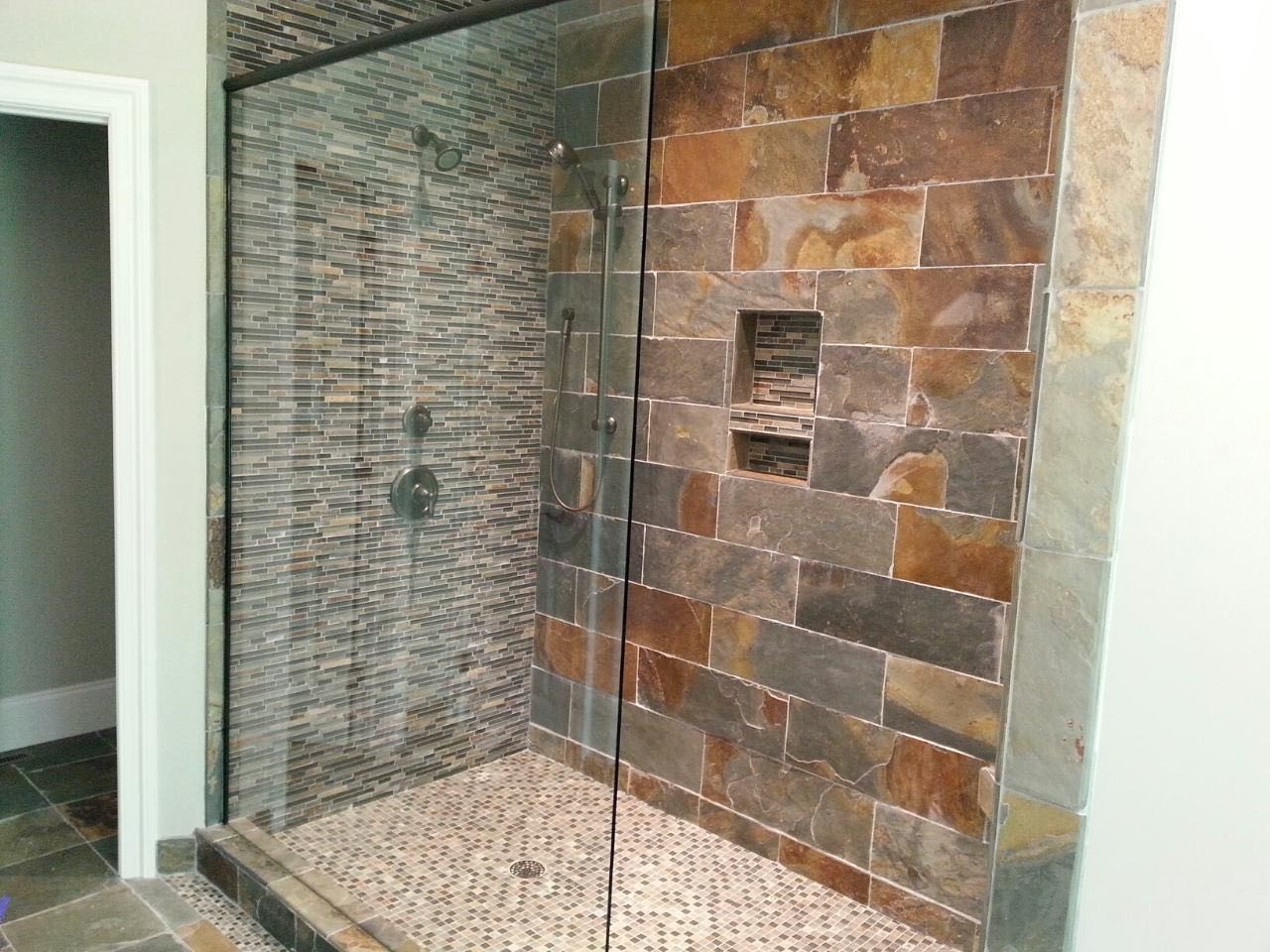 Stone Bathroom Showers
 Remodeling 101 The Bathroom J Heiland Interiors