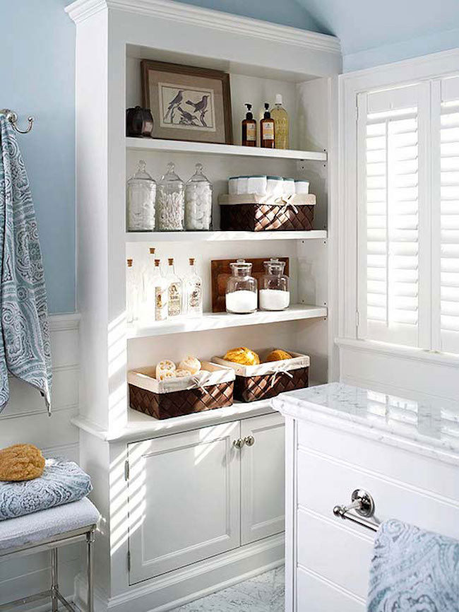 Storage Cabinets For Bathroom
 Open Shelving for the Bathroom The Unity Form And Function
