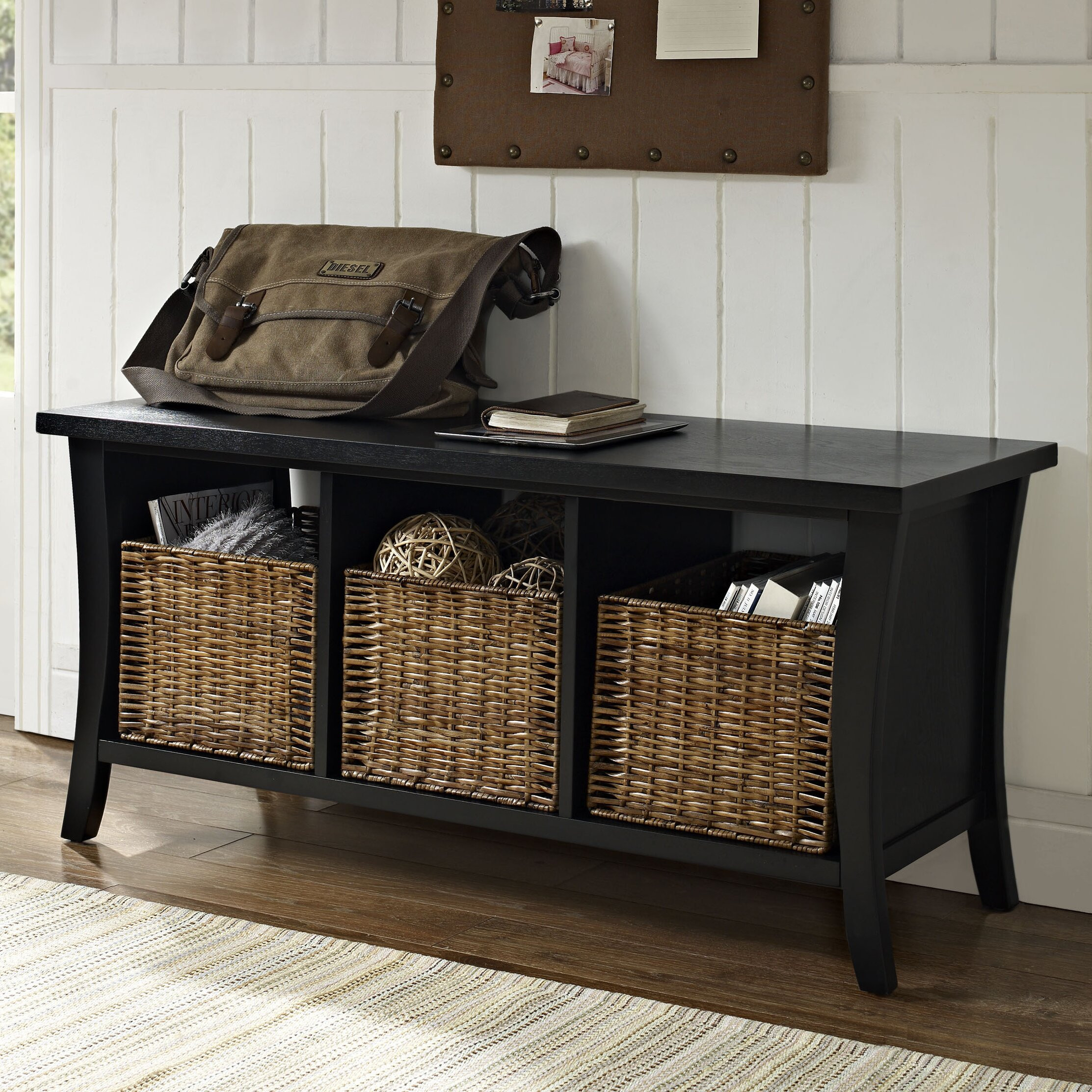 Storage Entry Bench
 Beachcrest Home Lewisetta Entryway Storage Bench & Reviews