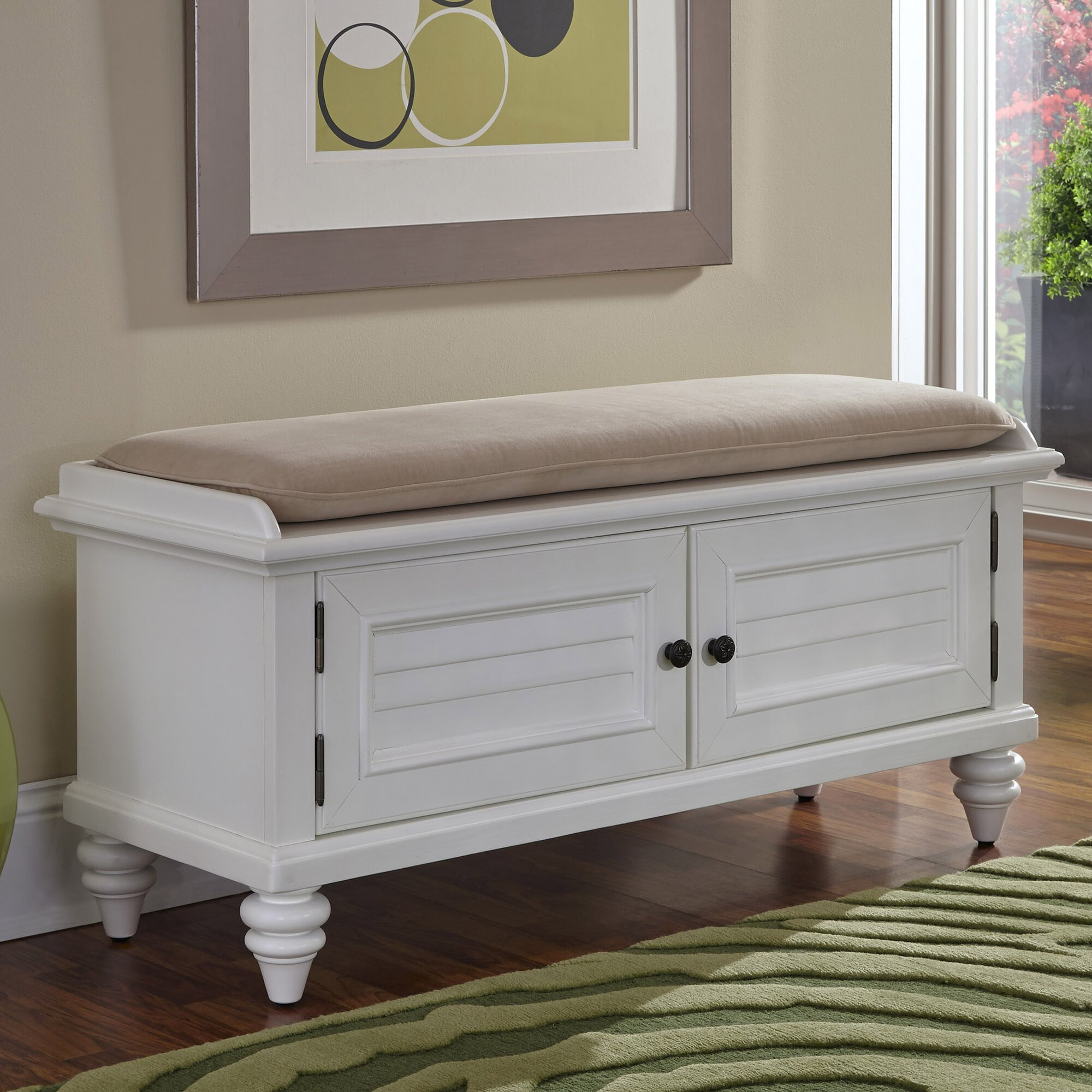 Storage Entry Bench
 Breakwater Bay Kenduskeag Upholstered Storage Entryway