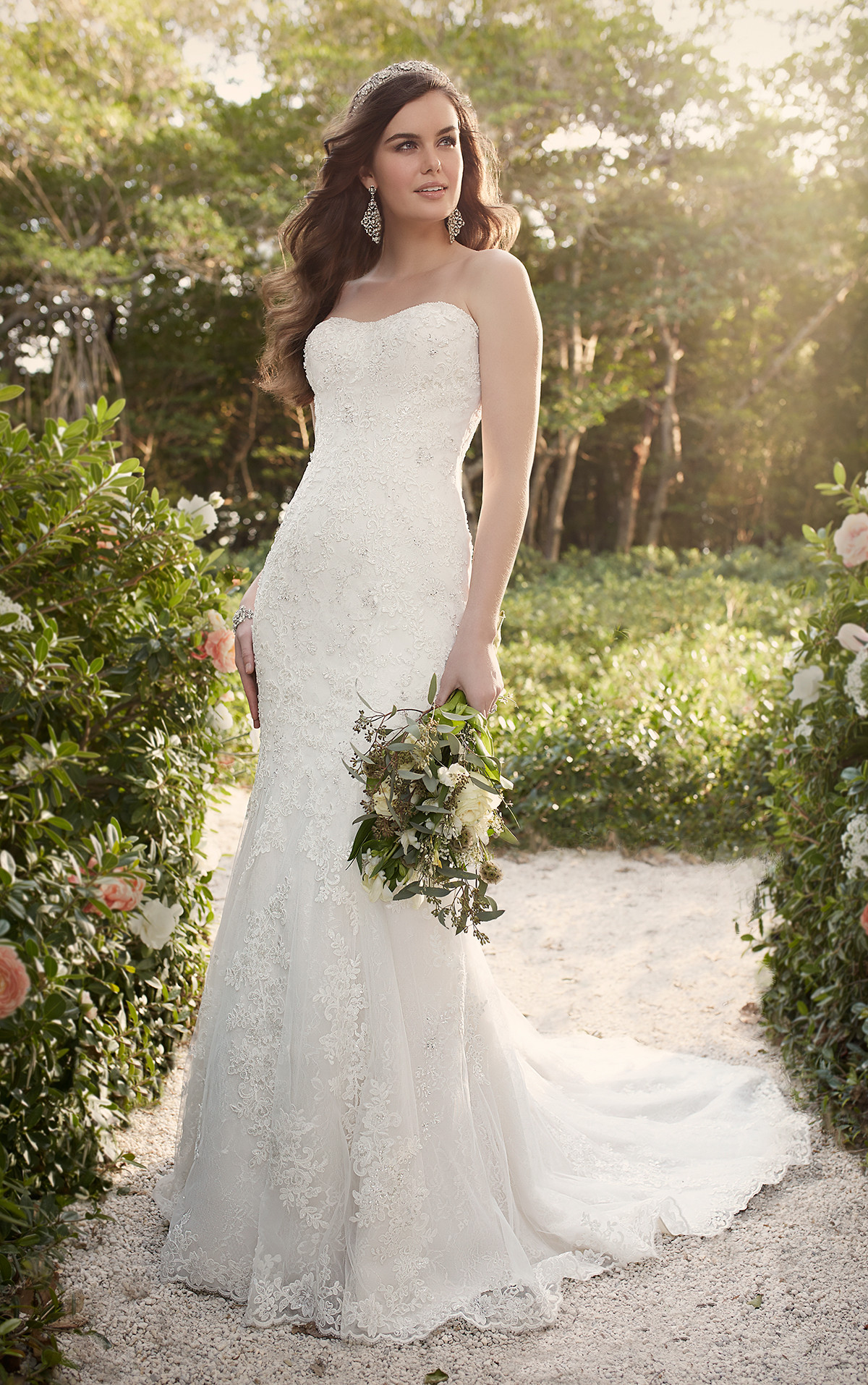 Strapless Wedding Gown
 Strapless Lace Wedding Dresses