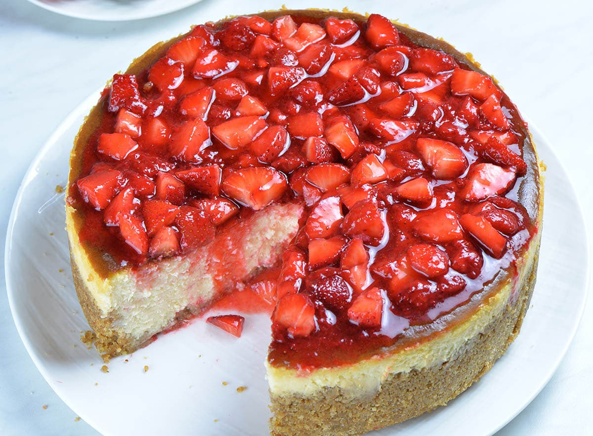 Strawberry Cheese Cake Recipe Easy
 Easy Strawberry Cheesecake Recipe