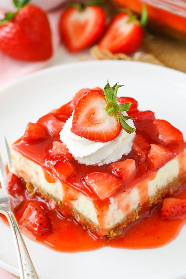 Strawberry Cheese Cake Recipe Easy
 Easy Strawberry Cheesecake Life Love and Sugar