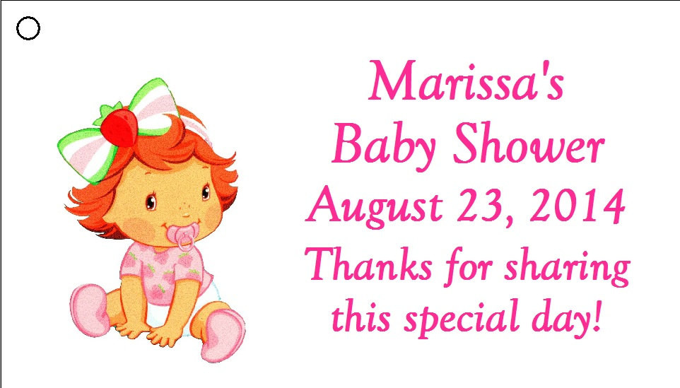 Strawberry Shortcake Baby Shower Theme
 20 Personalized Baby Strawberry Shortcake Baby Shower by